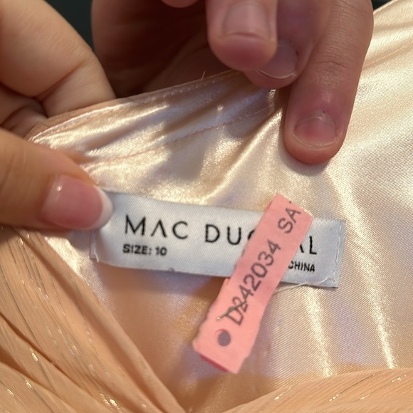 Max Duggal Metallic Ruched Cutout A Line Maxi Dress - Picture 9 of 9